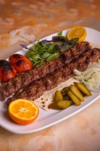 کباب کوبیده دو سیخ